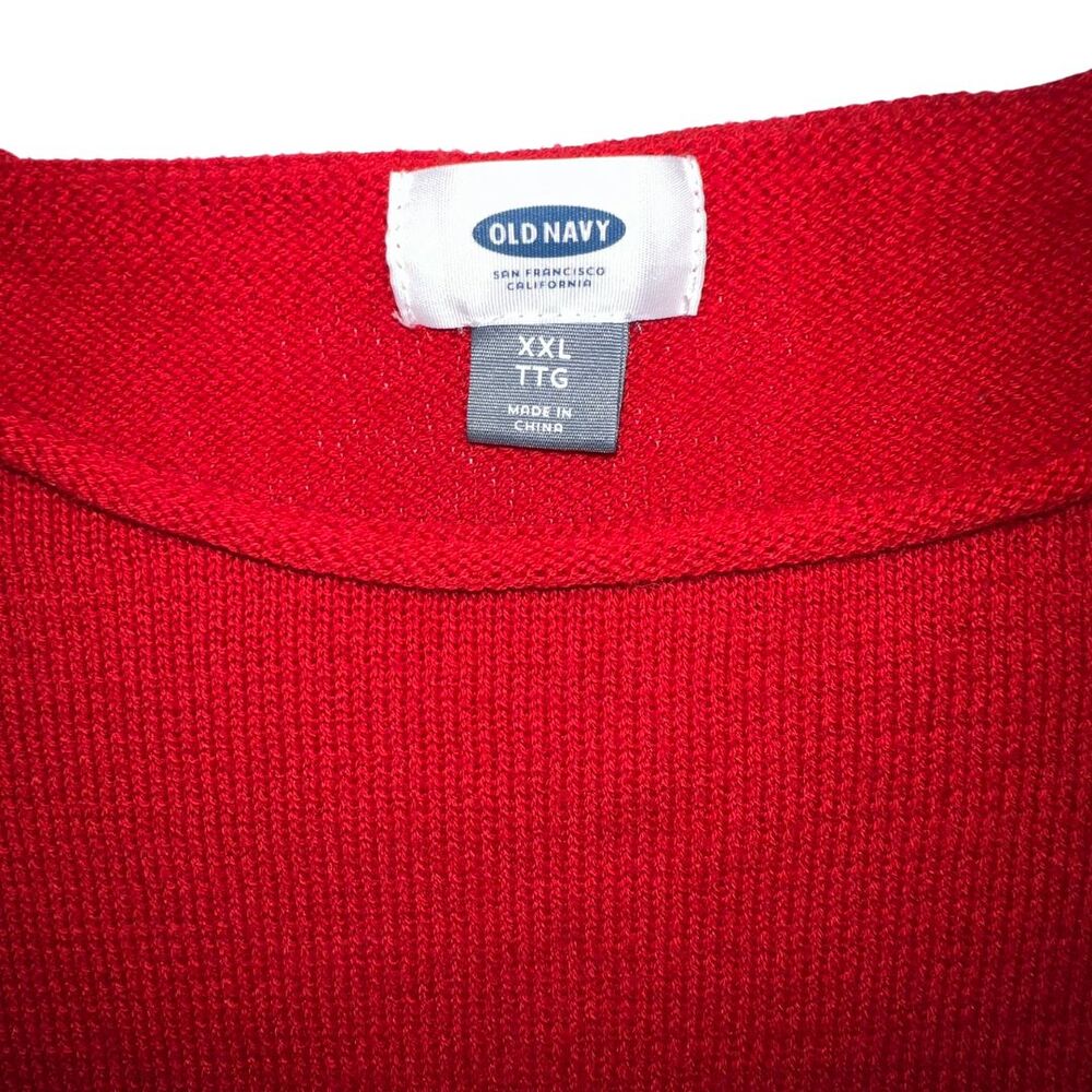 Old Navy Sweater Lot Womens XXL Blue Red Black Crewneck Preppy Tops School Shirt - Picture 11 of 16